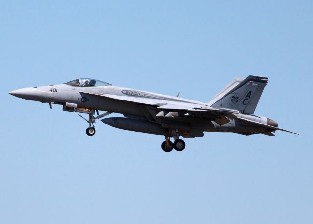 McDonnell Douglas FA-18 Hornet (16-6651) - At Barksdale Air Force Base. 