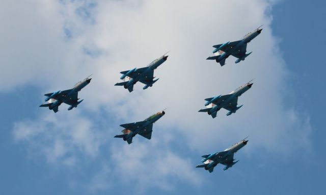 MIKOYAN MiG-21 — - Romanian Air Force Mig-21 Lancer at Bucharest International Air Show 2019