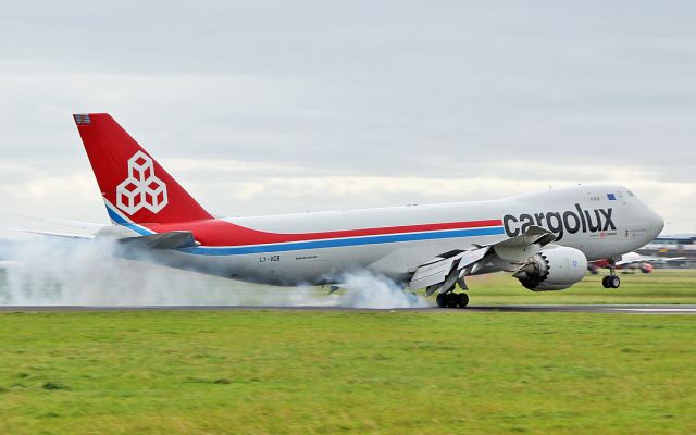 BOEING 747-8 (LX-VCB) - cargolux b747-8r7(f) lx-vcb landing at shannon from seattle 3/10/17.