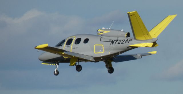 Cirrus Vision SF50 (N722AP) - On final is this 2018 Cirrus Vision SF50 in the Autumn of 2021.