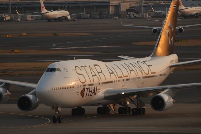 Boeing 747-400 (HS-TGW) - 19 March 2017:BKK-HND.