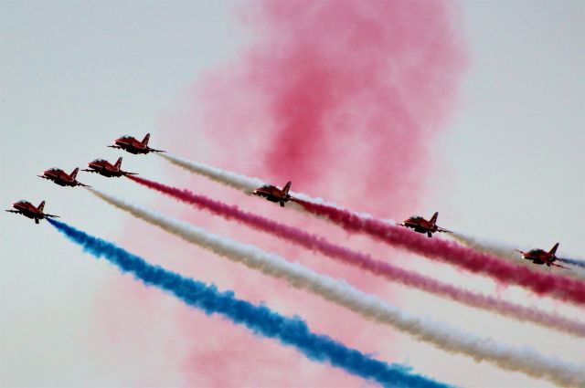 Boeing Goshawk — - 2018 Battle of Britain Duxford Airshow, Red Arrows