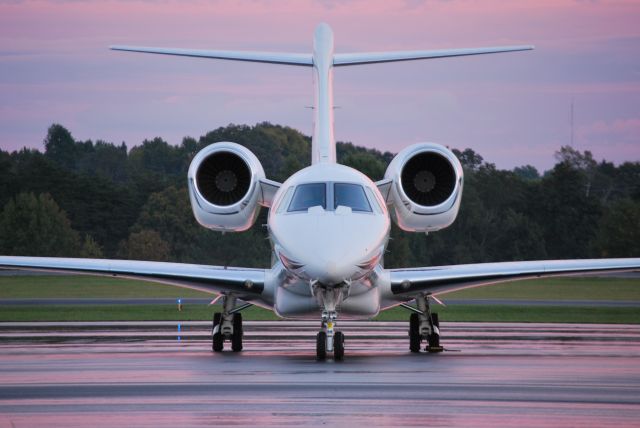 Cessna Citation X (N750XX) - AMALGAMATED CONSOLIDATED INC (NASCAR team owner Chip Ganassi) at KJQF for the Bank of America 400 race - 10/11/14