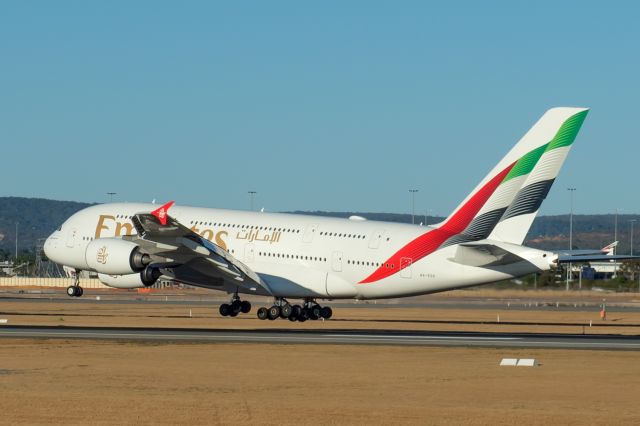 Airbus A380-800 (A6-EOG) - Airbus A380-861 cn 172. Emirates A6-EOGrwy 03 arrival YPPH 23 March 2024_