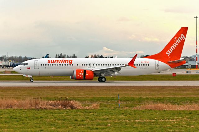 Boeing 737 MAX 8 (C-FTXE) - First revenue flight MEX-YVR of this brand new MAX