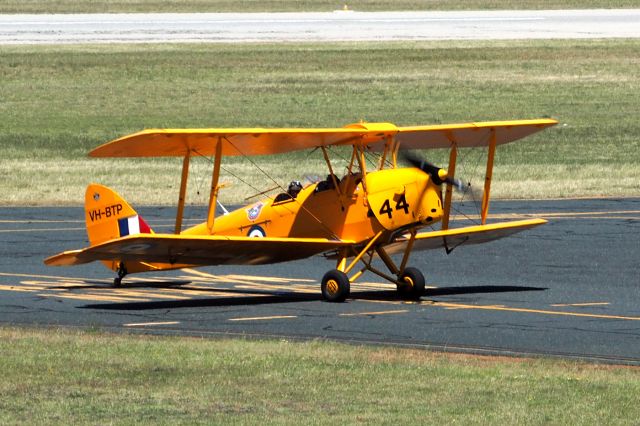 OGMA Tiger Moth (VH-BTP) - De Havilland DH-82A Tiger Moth VH-BTP A17-744 YPJT 20/10/17 