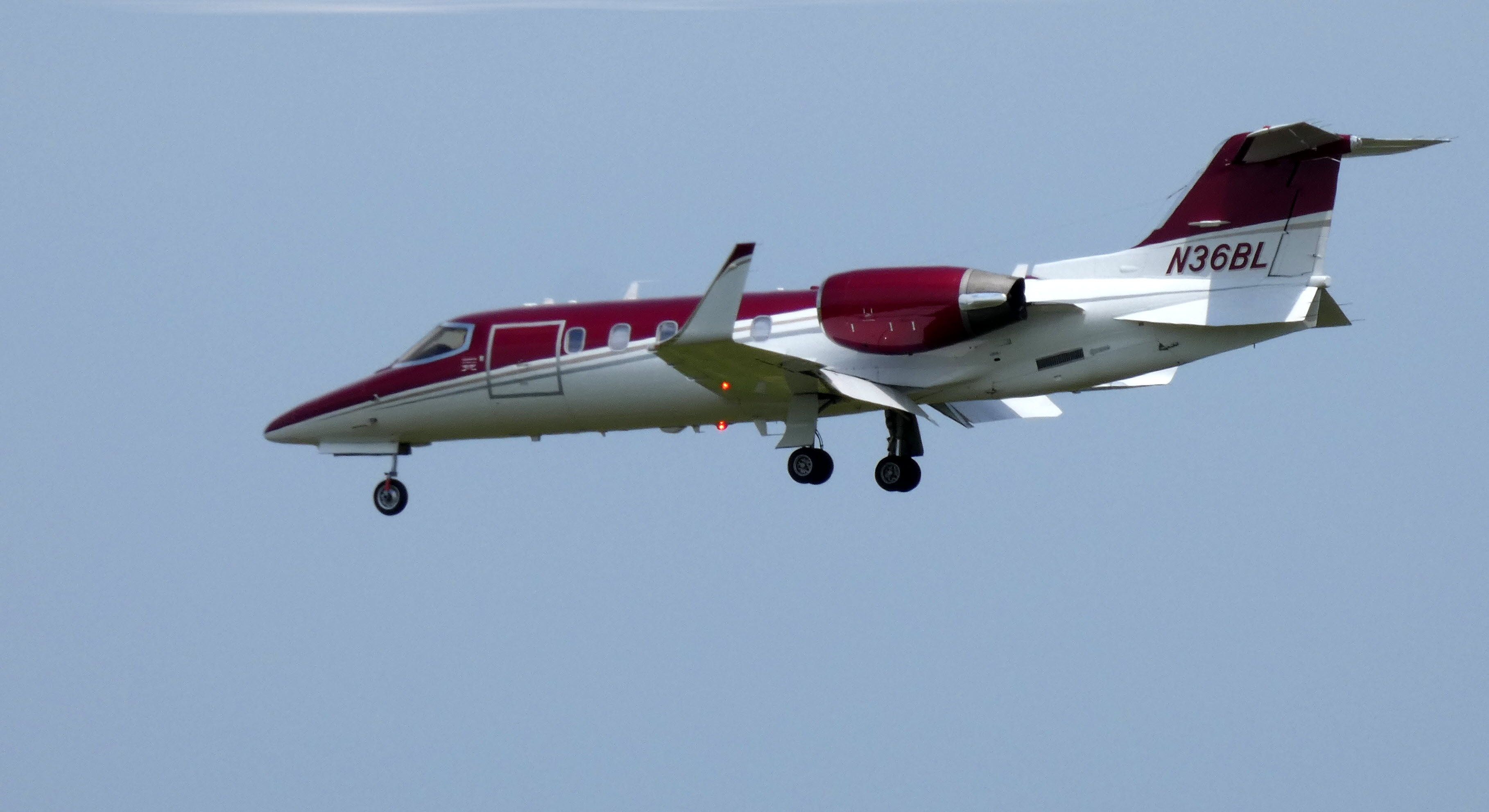 Learjet 31 (N36BL) - On final is this 1994 Learjet configured today for Medevac duty in the Summer of 2019.