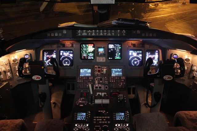 Canadair Regional Jet CRJ-100 (PK-GRH) - CRJ1000 Cockpit PK-GRH Operated by Garuda Indonesia