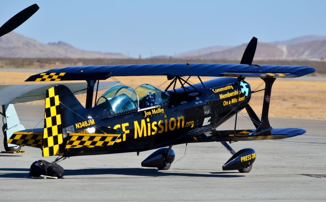 PITTS Super Stinker (S-1-11) (N348JM) - N348JM  1997 Aviat S-1-11B C/N 4002 - Apple Valley Airport (APV) (KAPV)br /California, USAbr /TDelCorobr /Apple Valley Air Show 2014br /October 11, 2014