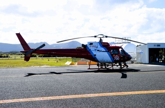 Eurocopter AS-350 AStar (VH-XXM) - Microflite squirrel 'Firebird 700' at Flinders Island, Oct 2023