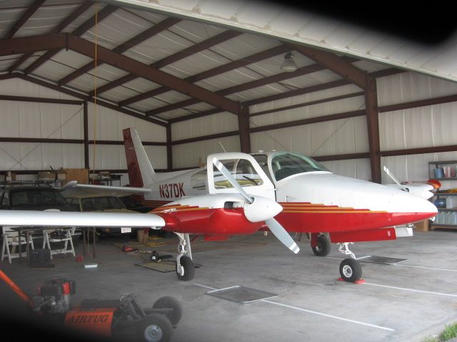 Grumman GA-7 Cougar (N37DK) - Hangared