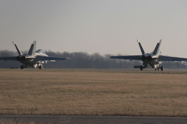 — — - F-18s at Green Bay