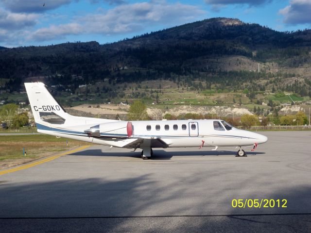 Cessna Citation II — - CESSNA CITATION 550 AT PENTICTON BC REGIONAL AIRPORT CANADA