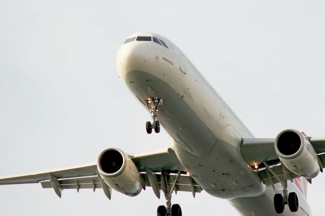 Airbus A321 (TC-JSC) - just about to land into LTBA Rw 05