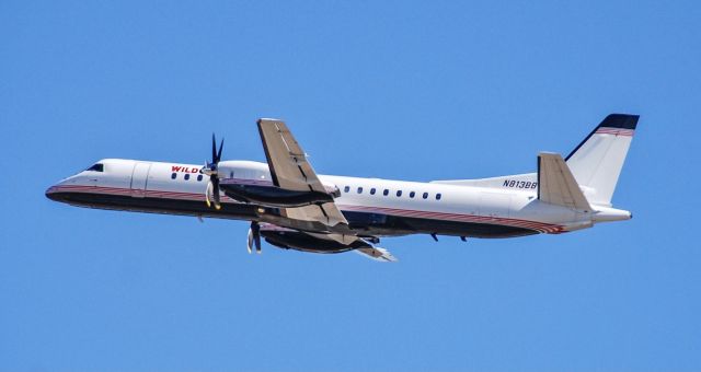 Saab 2000 (N813BB) - Taking off!  3/5/21.