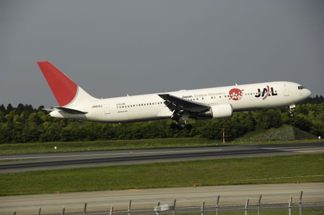 BOEING 767-300 (JA612J) - Final Approach to NRT Airport R/W16L on 2012/05/26 Japan Endless Discovery