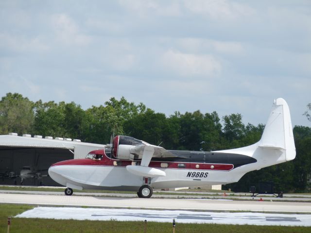 Grumman G-73 Mallard (N98BS) - Back taxi for take off @ Lakeland Linder (Sun-n-Fun