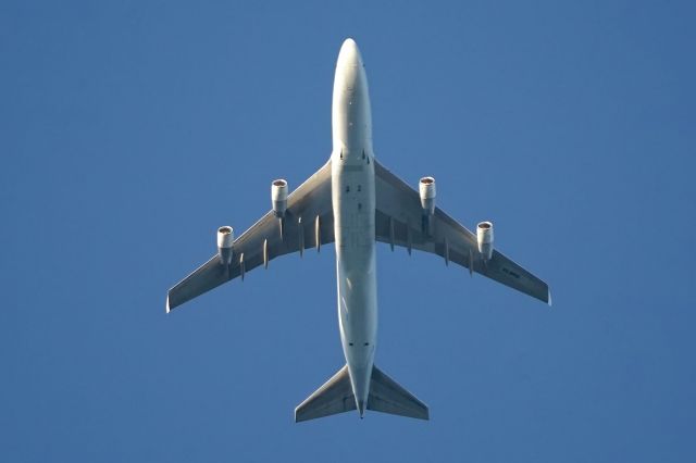 Boeing 747-400 (VQ-BWS) - 12000ft above decending to LGG/EBLG