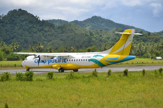 Aerospatiale ATR-72-600 (RP-C7283) - Standing near the highway of RW36