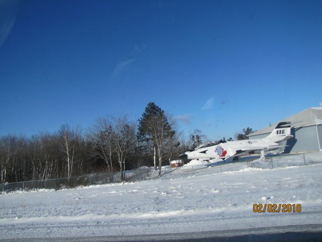 — — - This Aircraft is mounted in front of Aviation Museum   as seen from Highway 102 near Halifax NS. Feb 2/10