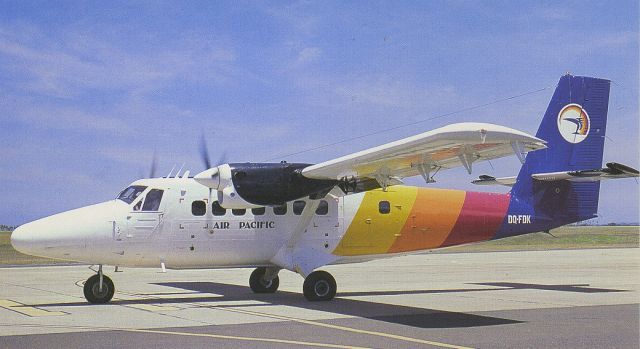 De Havilland Canada Twin Otter (DQ-FDK) - scanned from postcardbr /Air Pacific