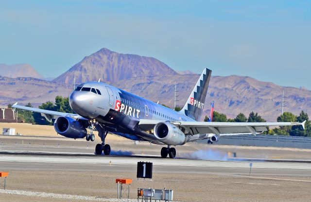 Airbus A319 (N530NK) - N530NK Spirit Airlines 2007 Airbus A319-132 C/N 3017  Las Vegas - McCarran International (LAS / KLAS) USA - Nevada, November 17, 2011 Photo: TDelCoro