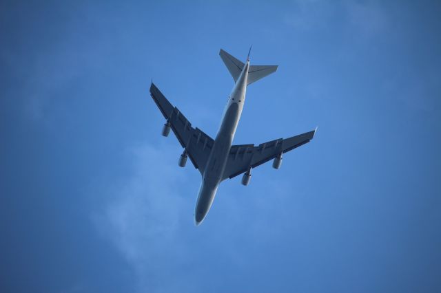 Boeing 747-400 (D-ABVY) - Flying directly overhead at CYTZ