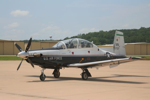 North American T-6 Texan — - Vandy 27 pulls up to the line at KFSM.