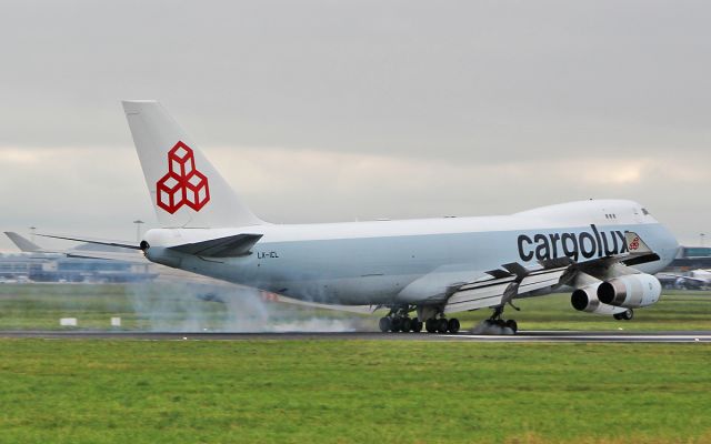 Boeing 747-400 (LX-ICL) - cargolux b747-4f lx-icl landing at shannon 26/10/17.