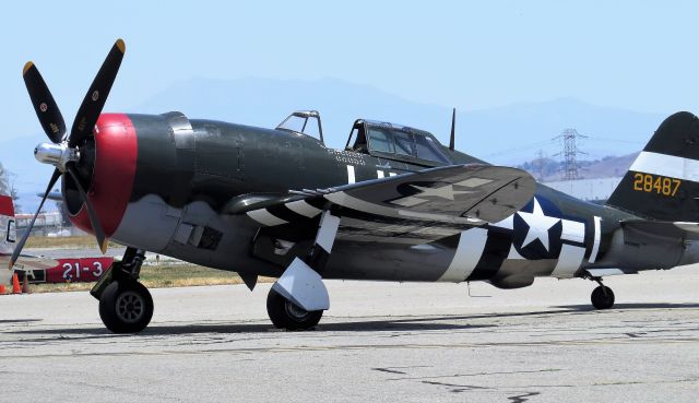 REPUBLIC Thunderbolt (NX3395G) - P-47G at Chino Air Show - 2018