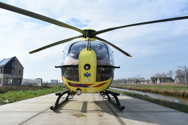 Eurocopter EC-635 (PH-HVB) - Lifeliner1 responding at an emergency in Zwolle Stadshagen