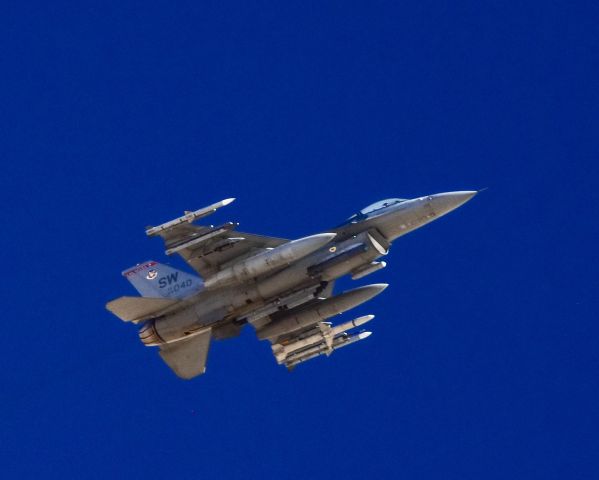 Lockheed F-16 Fighting Falcon (AALF) - F-16 departing KLSV during Operation Red Flag