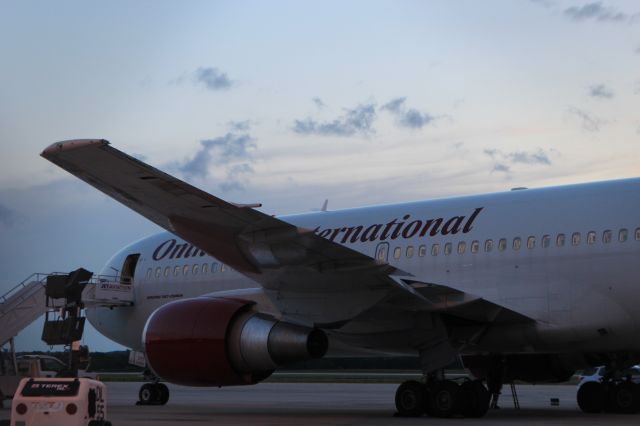 BOEING 767-200 (N225AX) - Boeing 767-200 at Dulles mainly used for military transport.