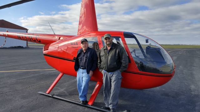 Robinson R-44 (N133CC) - Paul Salmon flying with flood victims during the 2015 floods on the Mississippi river