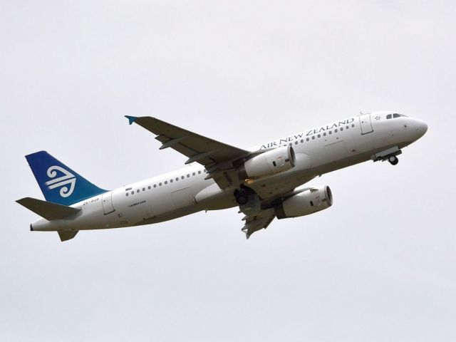 Airbus A320 (ZK-OJA) - Getting airborne off runway 23 and heading home to Auckland, New Zealand. Friday 5th October 2012.