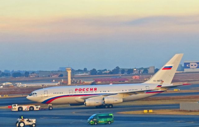 Ilyushin Il-96 (RA-96018) - Taken from inside the terminal, windows were not very clean, that's why it isn't as sharp as I'd like it to be.