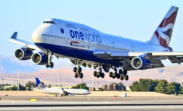 Boeing 747-400 (G-CIVC) - G-CIVC Oneworld (British Airways) Boeing 747-436 (cn 25812/1022)  - Las Vegas - McCarran International (LAS / KLAS) USA - Nevada, May 31, 2012 Photo: Tomás Del Coro