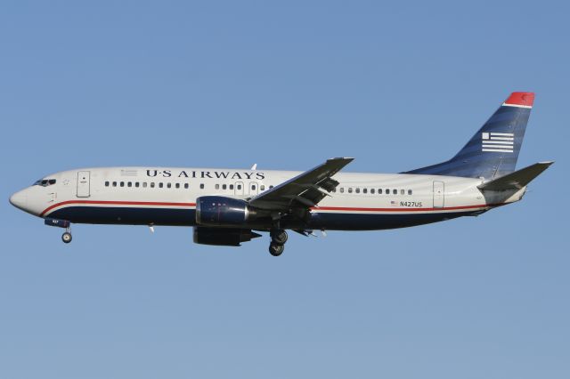 BOEING 737-400 (N427US) - November 27, 2010 - approached Philadelphia 