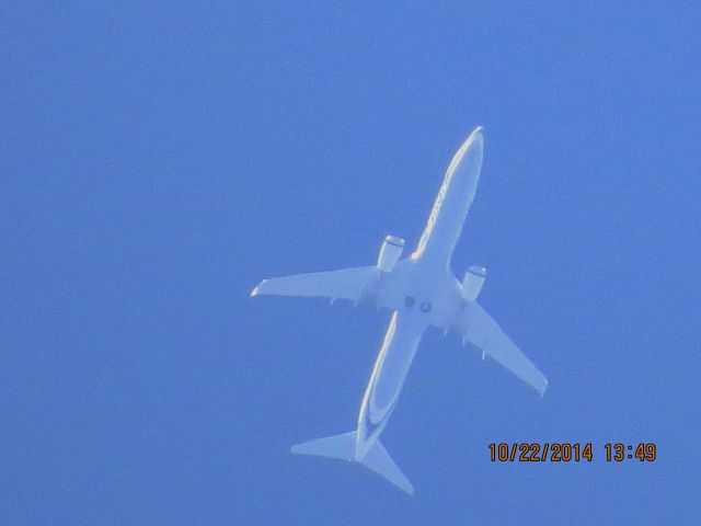 Boeing 737-900 (N464AS) - Alaska Airlines flight 38 from SEA to FLL over Southeastern Kansas at 33,000 feet.