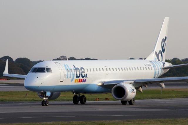 Embraer ERJ-190 (G-FBED) - Taxiing back to the Terminal at Manchester Airport.