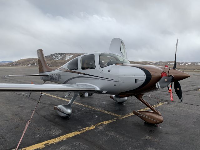 Cirrus SR-22 (N809MP) - Ramp at Gunnison.  TKS required 