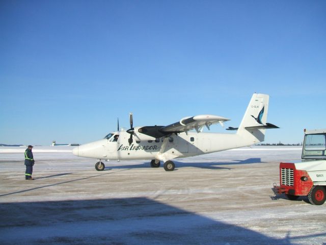 De Havilland Canada Twin Otter (C-GLAI) - Departing ramp at Goose Airport NL.. Feb 16/09.