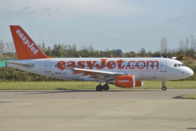 Airbus A319 (HB-JZF) - EasyJet Switzerland - Airbus A319-111 C/N 2184 - HB-JZF - at Luton 2004-10-06.