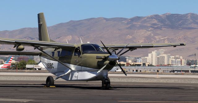 Quest Kodiak (N151BC) - With downtown Reno visible in the background, N151BC is captured here moments before the blades begin spinning for its departure to Van Nuys, CA.