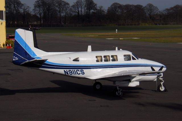 Beechcraft Queen Air (65) (N911CS) - Weston Airport, Dublin 22/03/2015