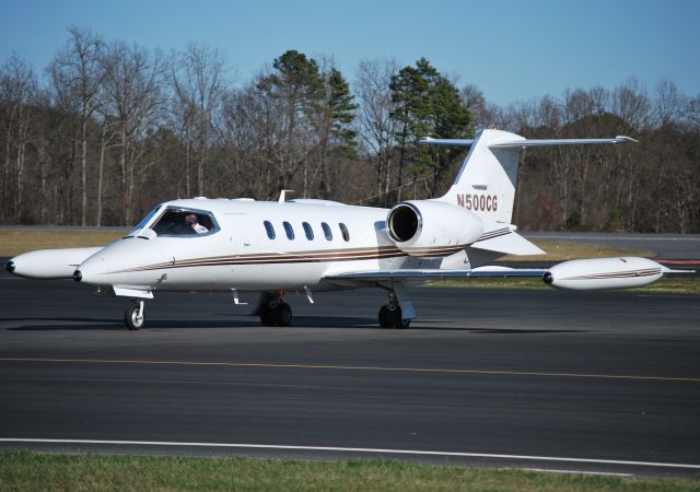 Learjet 25 (N500CG) - CG AVIATION LLC (NASCAR team owner Chip Ganassi) at KJQF - 1/22/13