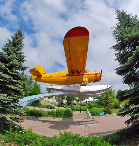 NOORDUYN UC-64 Norseman (C-FDRD) - The town square in RED LAKE, ONTARIO, Canada features a perfect Noorduyn Norseman.  Visit The Norseman Festival for a ride in the real thing!