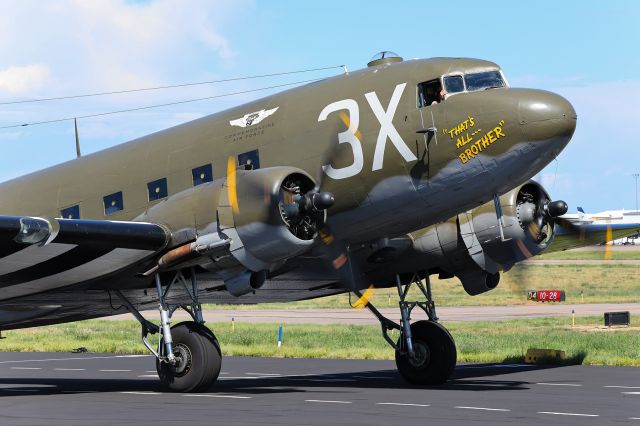 N47TB — - N47TB - "That's All, Brother". The C-47 that led the flight of 800 C-47s had crossed the channel on D-Day. 