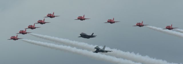 Boeing Goshawk — - The Red Arrows, plus and F35 and a Typhoon...awesome flypast