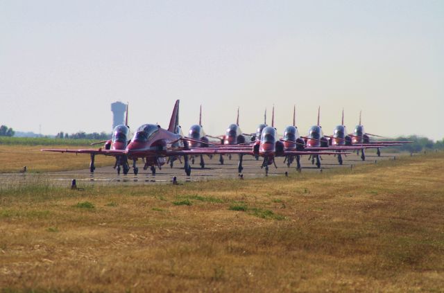 Boeing Goshawk — - RedArrows taxing to parking during Rochefort Air Show (2011)